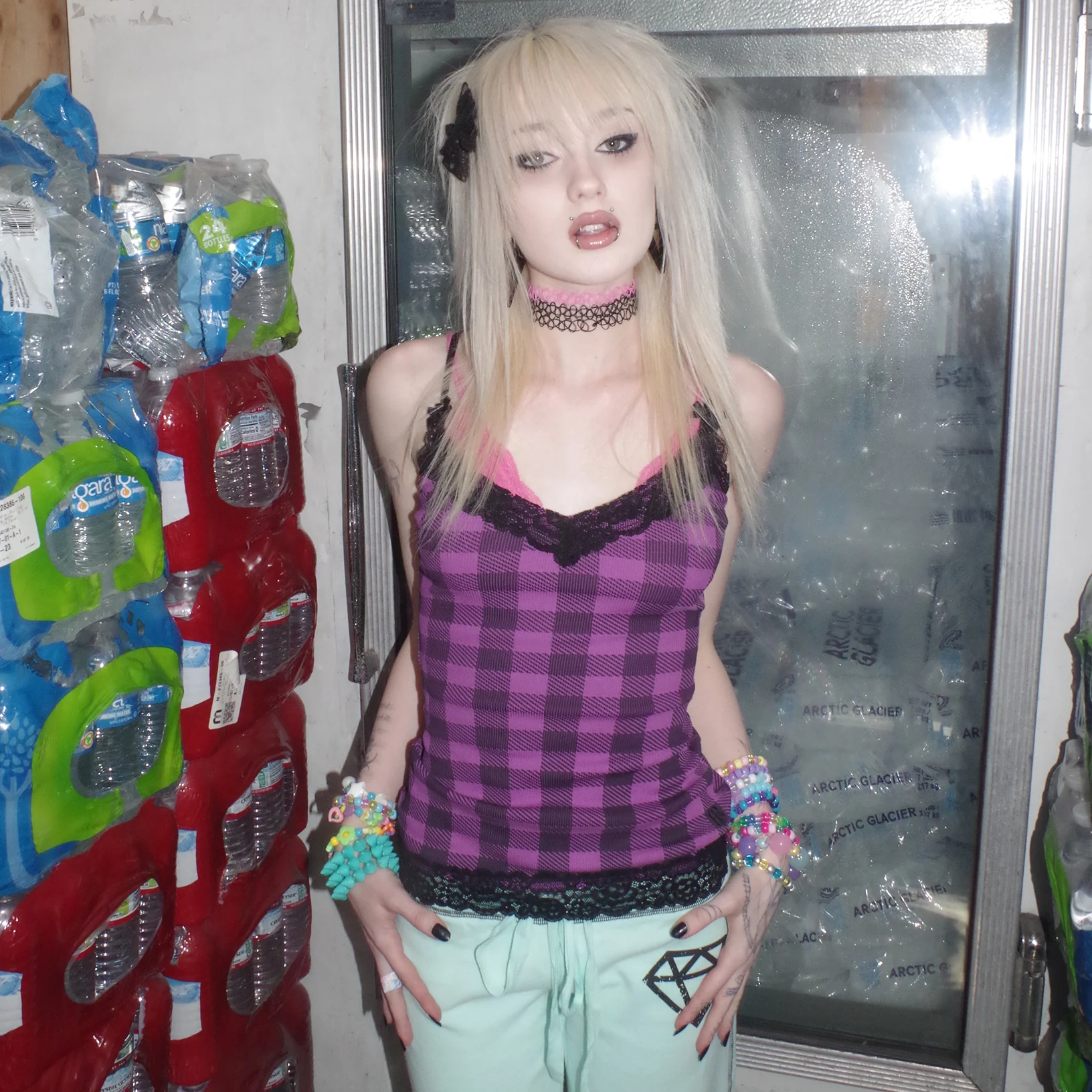 Daytona Tank - Purple Plaid - Image 5